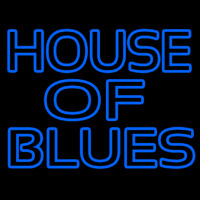 Blue House Of Blues Neon Skilt