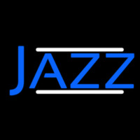 Blue Jazz Block Double Line Neon Skilt