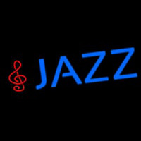 Blue Jazz With Note Neon Skilt