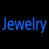 Blue Jewelry Neon Skilt