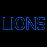 Blue Lions Neon Skilt