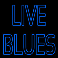 Blue Live Blues Neon Skilt