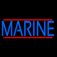 Blue Marine Neon Skilt