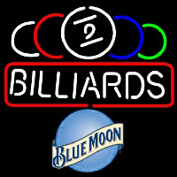 Blue Moon Ball Billiard Te t Pool 24 24 Beer Sign Neon Skilt