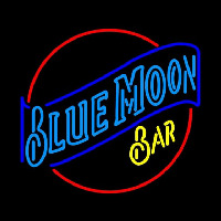 Blue Moon Bar Beer Sign Neon Skilt