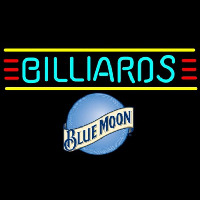 Blue Moon Billiards Te t Borders Pool Beer Sign Neon Skilt
