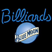 Blue Moon Billiards Te t Pool Beer Sign Neon Skilt