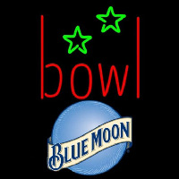 Blue Moon Bowling Alley Beer Sign Neon Skilt