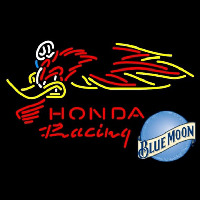 Blue Moon Honda Racing Woody Woodpecker Crf 250450 Beer Sign Neon Skilt