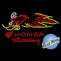 Blue Moon Honda Racing Woody Woodpecker Crf 250450 Beer Sign Neon Skilt