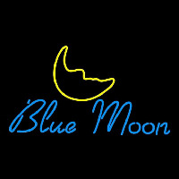 Blue Moon Italic Beer Sign Neon Skilt