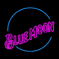 Blue Moon Pink Beer Sign Neon Skilt