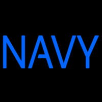 Blue Navy Neon Skilt