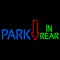 Blue Park Green In Rear Neon Skilt