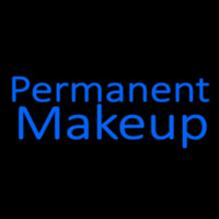 Blue Permanent Makeup Neon Skilt