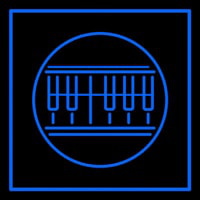 Blue Piano Neon Skilt