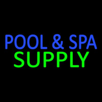 Blue Pool And Spa Green Supply Neon Skilt