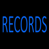Blue Records 1 Neon Skilt