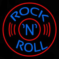 Blue Rock Disc Neon Skilt