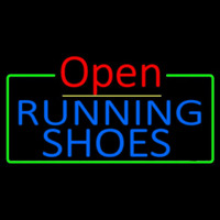 Blue Running Shoes Open Neon Skilt