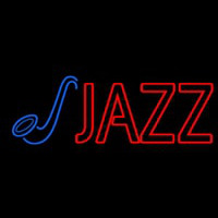 Blue Sa ophone Red Jazz Block 2 Neon Skilt