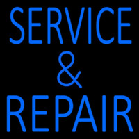 Blue Service And Repair 1 Neon Skilt