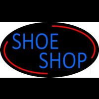 Blue Shoe Shop Neon Skilt