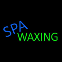 Blue Spa And Wa ing Neon Skilt