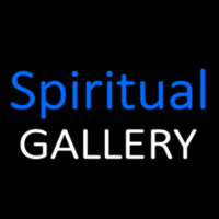 Blue Spritual Gallery Neon Skilt