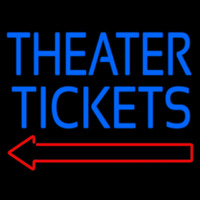 Blue Theatre Tickets Neon Skilt