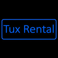 Blue Tu  Rental Neon Skilt