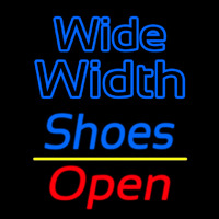 Blue Wide Width Shoes Open Neon Skilt