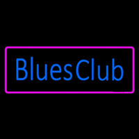 Blues Club Pink Border Neon Skilt