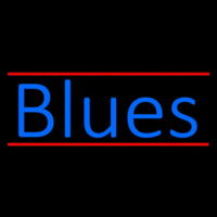 Blues Cursive 2 Neon Skilt