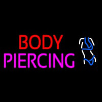 Body Piercing Logo Neon Skilt