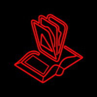 Books Logo Neon Skilt