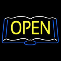 Books Open Neon Skilt