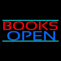 Books Open Neon Skilt