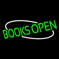 Books Open Neon Skilt
