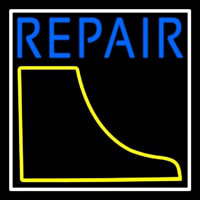 Boot Repair With White Border Neon Skilt