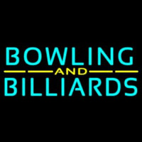 Bowling And Billiards 3 Neon Skilt