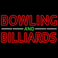 Bowling And Billiards Neon Skilt