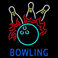 Bowling Fire Neon Skilt