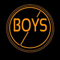 Boys Neon Skilt