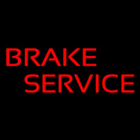 Brake Service Red Neon Skilt