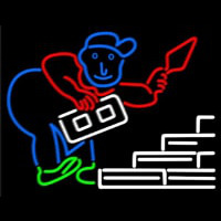 Bricklayert Neon Skilt