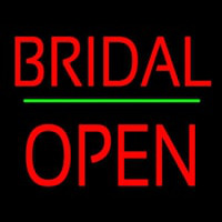 Bridal Block Open Green Line Neon Skilt