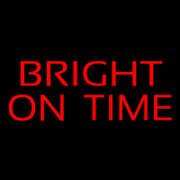 Bright On Time Neon Skilt