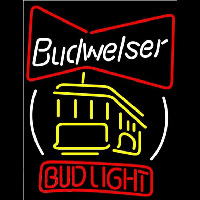Bud Cable Car Beer Sign Neon Skilt