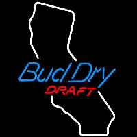 Bud Dry California Beer Sign Neon Skilt